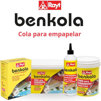 Rayt 1760-85 Benkola papel vinil: Cola de papel de parede.