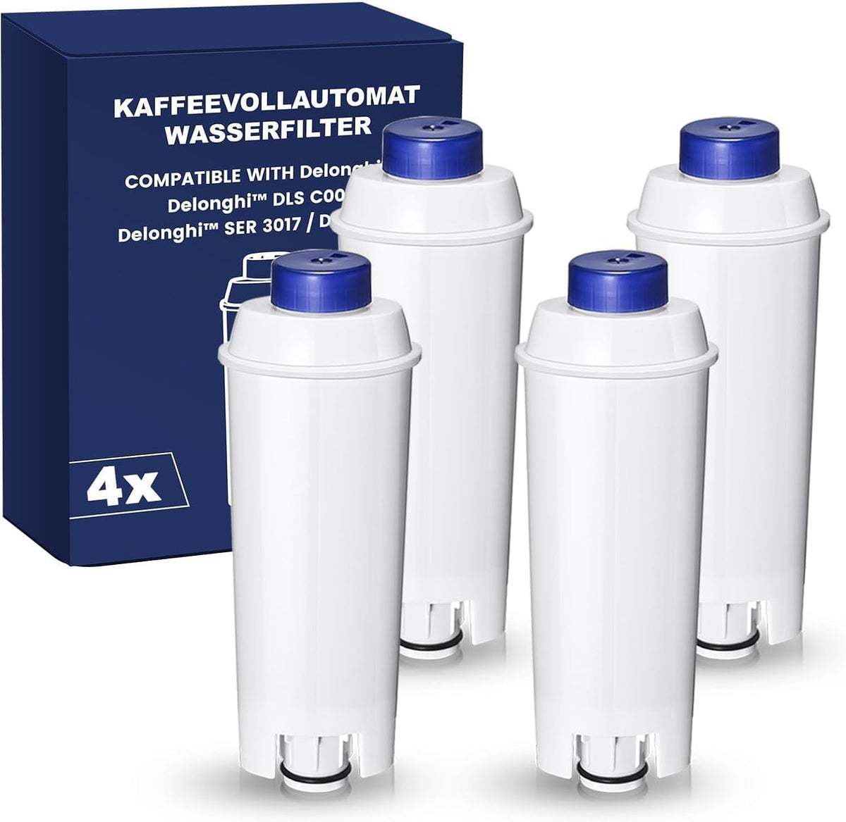 Filtro de Água Filswa para Máquinas de Café De’Longhi ECAM – Compatível, 4 Unidades