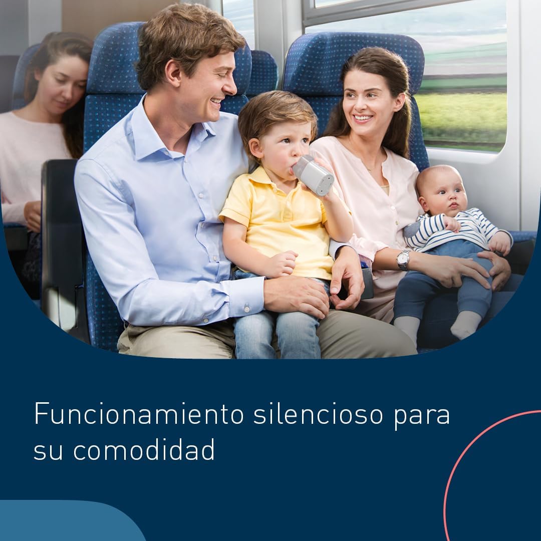 OMRON MircoAIR U100 Nebulizador portátil para crianças e adultos, nebulizador de mão elétrico e silencioso, para a tosse, a asma e doenças pulmonares obstrutivas crônicas