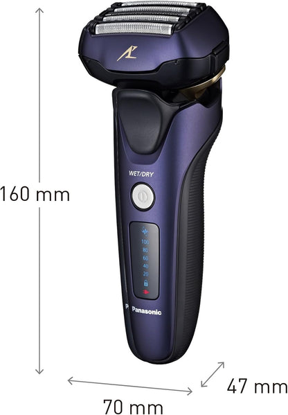Panasonic Série 800 ES-LV67 Máquina de barbear premium (Motor ultrarrápido, 5 lâminas de precisão nanométrica, cabeça multiflexível com 16 direções