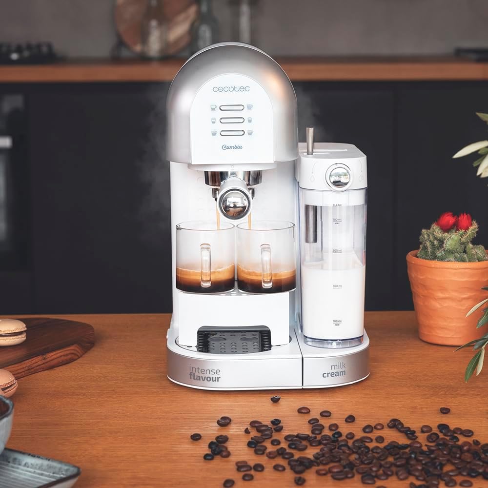 Cecotec Cafeteira semiautomática Power Instant-ccino 20 Chic série Bianca.