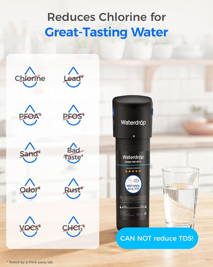 Waterdrop 10 UB Sistema de filtro de água inferior com torneira dedicada