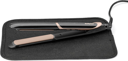 BaByliss Ferro de cabelo super smooth - tecnologia iónica anti-frizz, tapete térmico, placas de cerâmica