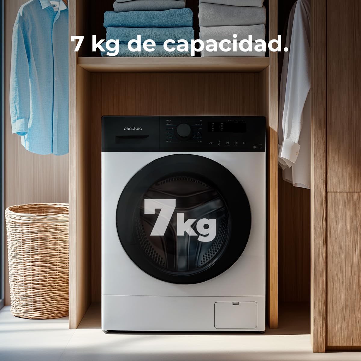Cecotec Máquina de Lavar e Secar Combinada de 7 Kg