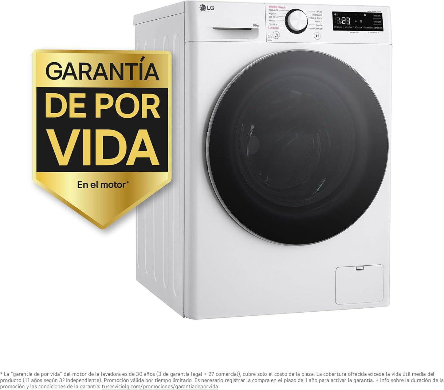LG F4WR6010A1W - Máquina de lavar Inteligente, 10kg,