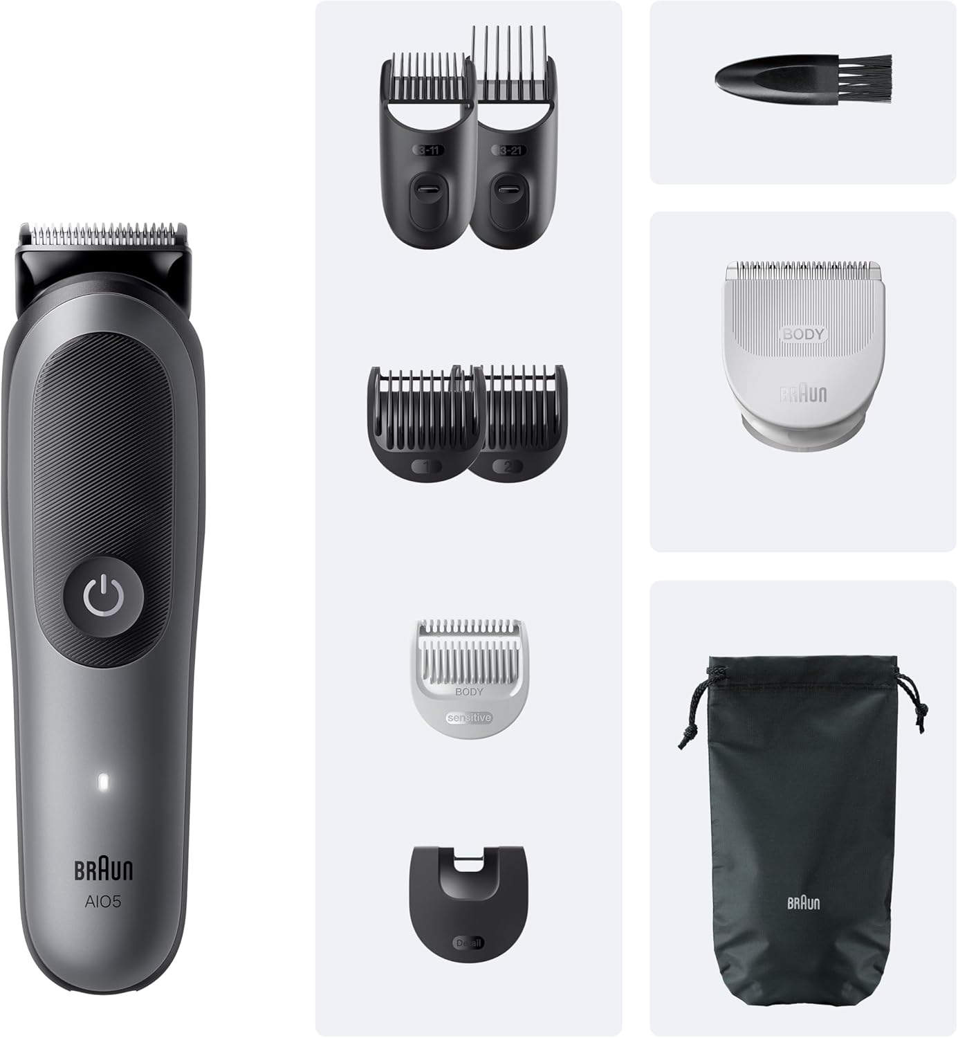 Braun Aparador Tudo em Uma Série 5, AIO5545, Kit de Styling 9em1