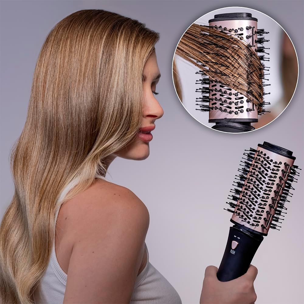 Cecotec Escova de Ar 10 em 1 Bamba CeramicCare 10in1 Styler, 1000 W, 10 Cabeças Intercambiáveis, 3 Temperaturas e 2 Velocidades, Revestimento de Cerâmica, Função Ar Frio
