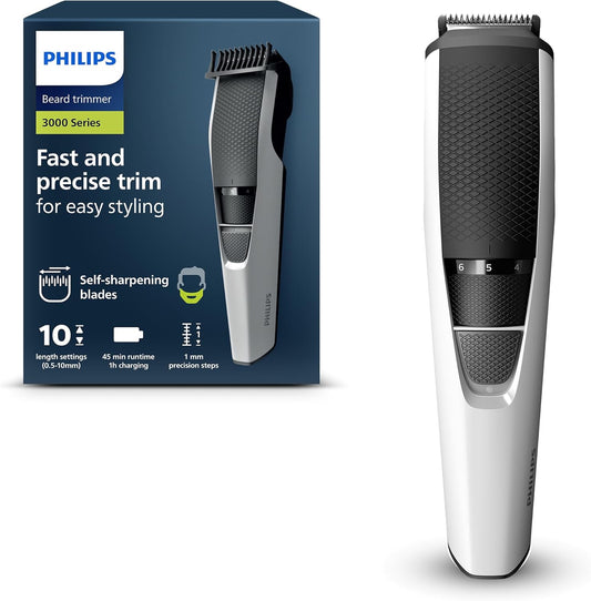 Philips Beardtrimmer Série 3000, aparador de barba com tecnologia Lift & Trim (modelo BT3206/14)