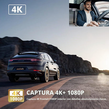 A ABASK Dash Cam J05 é uma câmera de painel de lente dupla de alta definição projetada para registrar a estrada à frente e o interior do veículo simultaneamente. Ele possui resolução 1080P+1080P, um amplo campo de visão de 3100