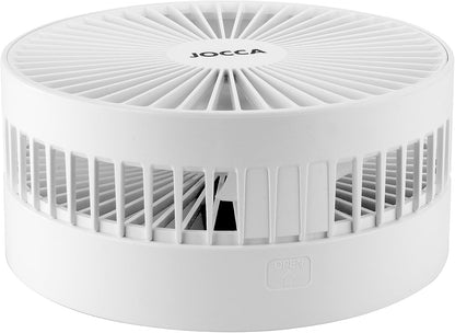 Jocca - Ventoinha portátil de pé dobrável | altura ajustável 36-97,5 cm | bateria recarregável 7200 mAh até 24 h | 3 velocidades |  USB | silencioso