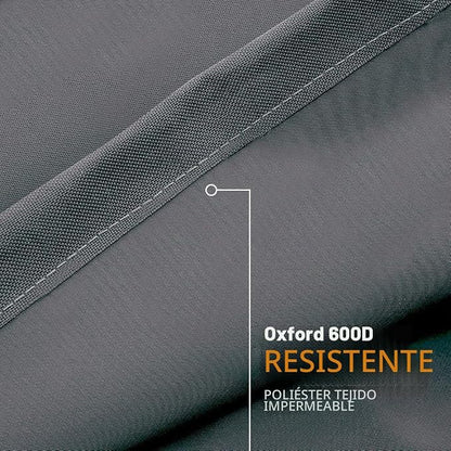 Bolsa de Armazenamento para Almofadas de Móveis de Jardim, Impermeável, Resistente ao Pó, Anti-UV, Tela Oxford 600D, 175x80x65cm, Bolsa para Guarda de Árvore de Natal com Alça e Zíper