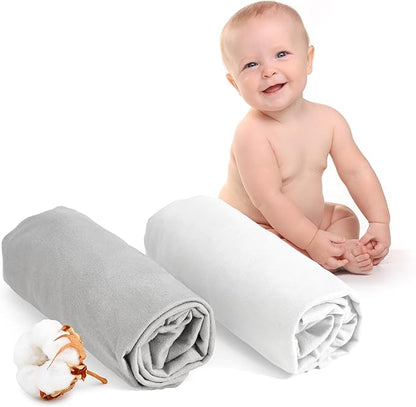 Dreamzie Lençol de baixo de algodão, com elástico | Elástico · Com borracha em todo o contorno · Certificado Oeko-Tex