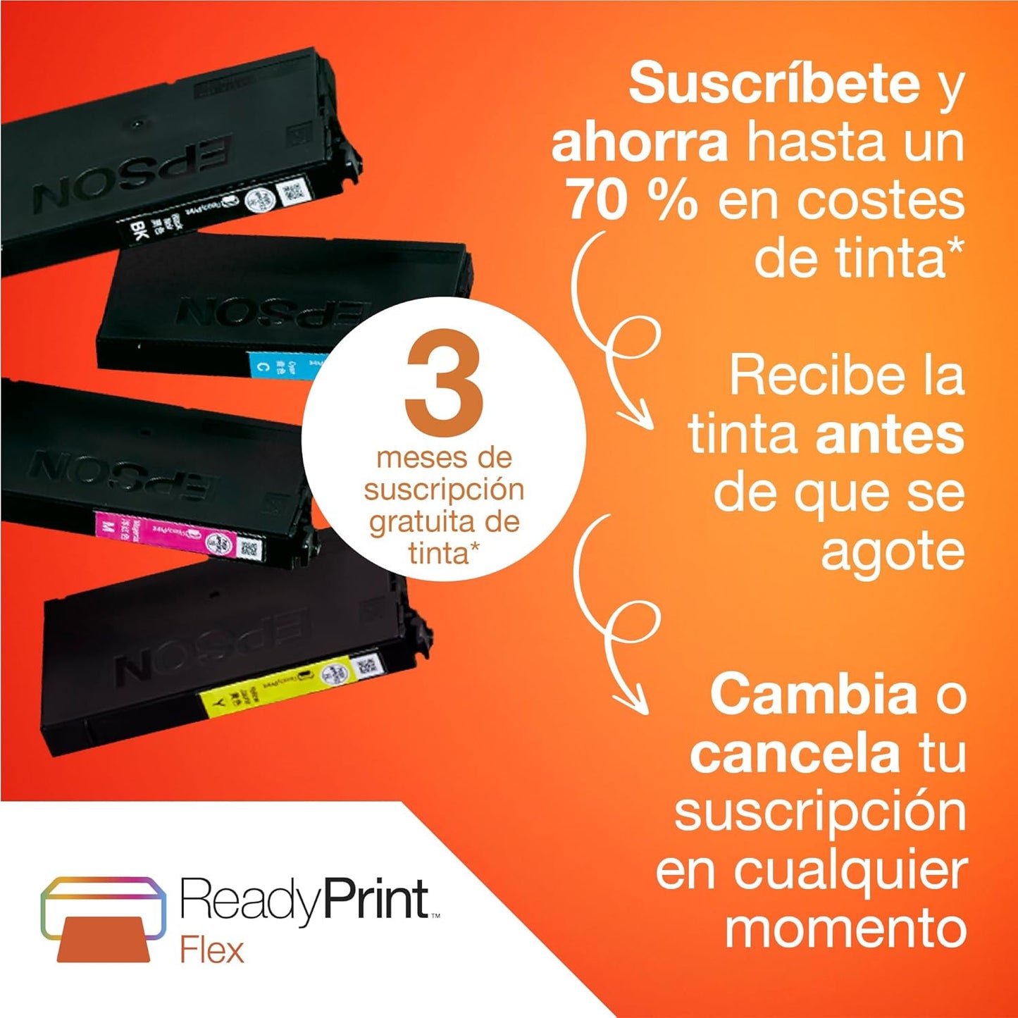 Impressora multifunções a jato de tinta Expression XP-3200 A4 com conectividade sem fios e 3 meses grátis de subscrição ReadyPrint Flex*