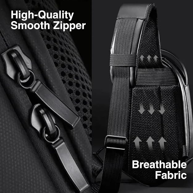 Mala de ombro para viagem, unissexo, que pode ser utilizada como mala transversal ou mochila de uma alça. Fabricada com estrutura rígida em EVA, resistente à água, com design moderno e prático.