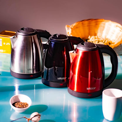 Hagen - Aço inoxidável - Chaleira elétrica - sem cabo - 1,8L HA5525-SIL-Prata