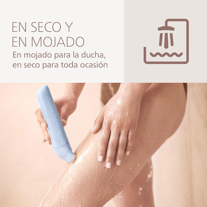 Philips Série 6000 - Máquina de barbear sem fio para uso a seco e molhado, sistema de 3 lâminas, para as pernas e o corpo, 80 minutos de autonomia, Modelo BRL127/00
