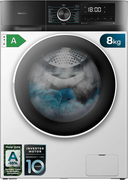 Cecotec Máquina de Lavar 8Kg Carregamento Frontal Bolero Dresscode 8500