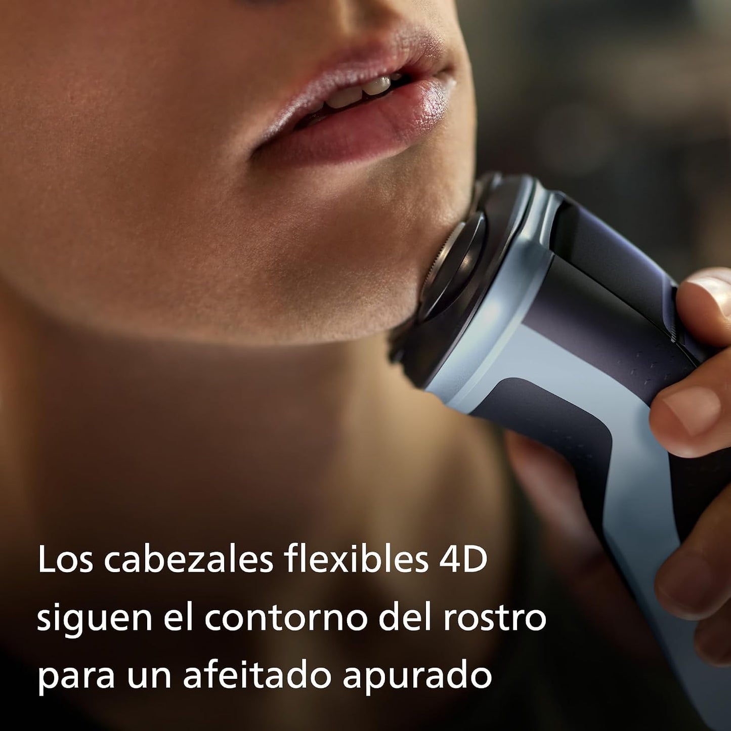 Philips Série X3000 Afeitadora Elétrica para Homem, Máquina de Barbear com Cortapatillas, 27 lâminas, Cuida da pele, 45 minutos de uso, Para Seco e Húmido, Recarrregável, X3053/00, Azul