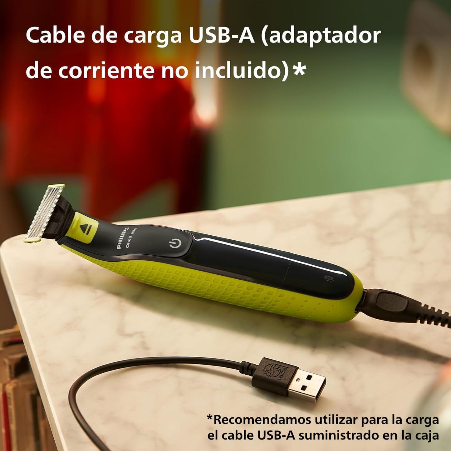 Philips OneBlade 360 com Bluetooth, aparador para barba e corpo, máquina de barbear elétrica para homem, depilação masculina, 2 lâminas, 5 comprimentos, 60 minutos de uso com 1 hora de carregamento