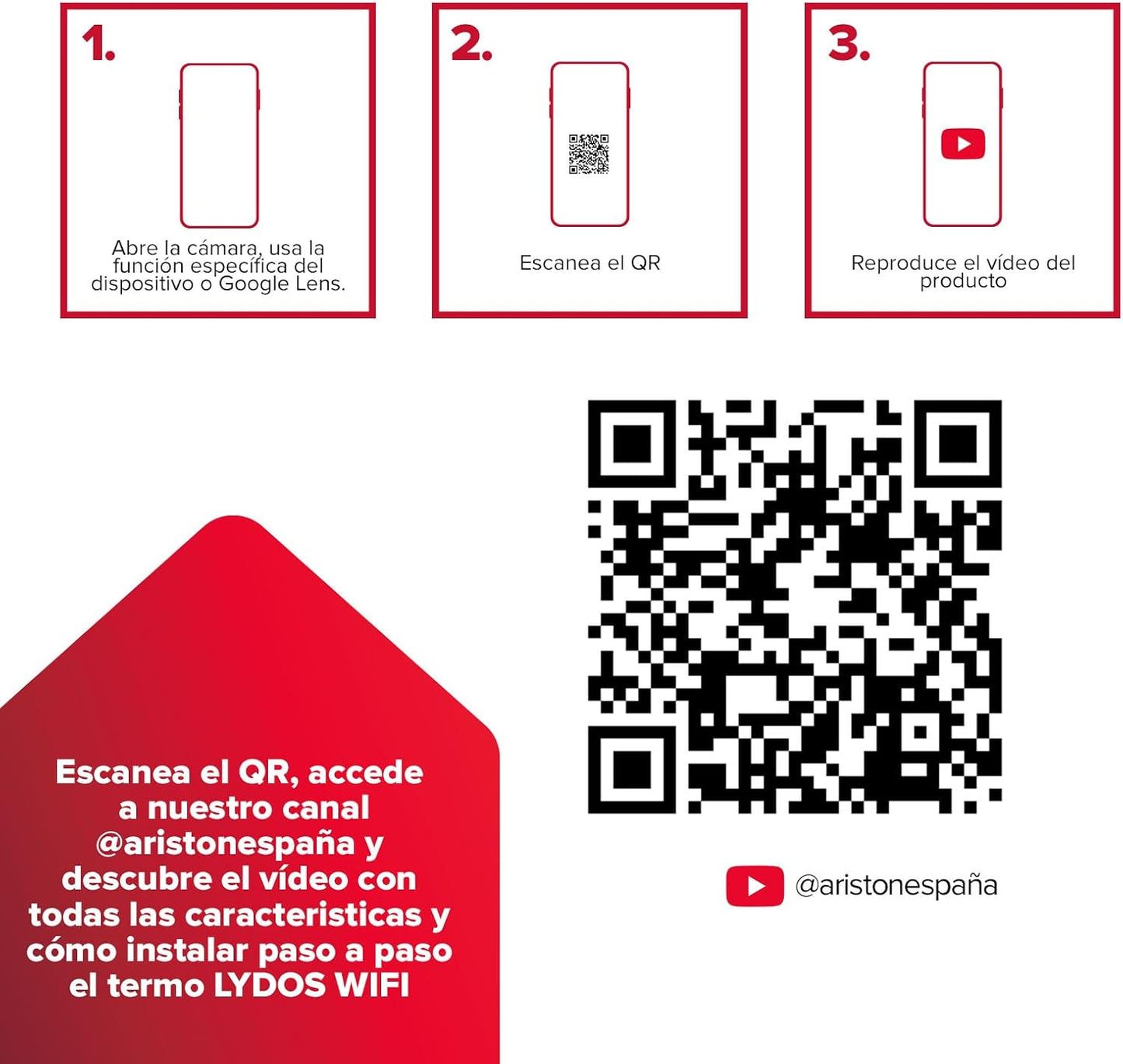 Ariston, Lydos Wifi - Termo elétrico 80 litros vertical, aquecedor de água elétrico com ECO-EVO 47 x 45 x 75,8 cm,