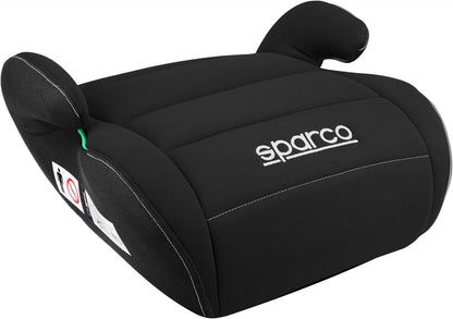 Sparco Elevador infantil de assento de carro preto i-Size para meninos e meninas.