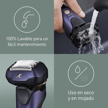 Panasonic Série 800 ES-LV67 Máquina de barbear premium (Motor ultrarrápido, 5 lâminas de precisão nanométrica, cabeça multiflexível com 16 direções