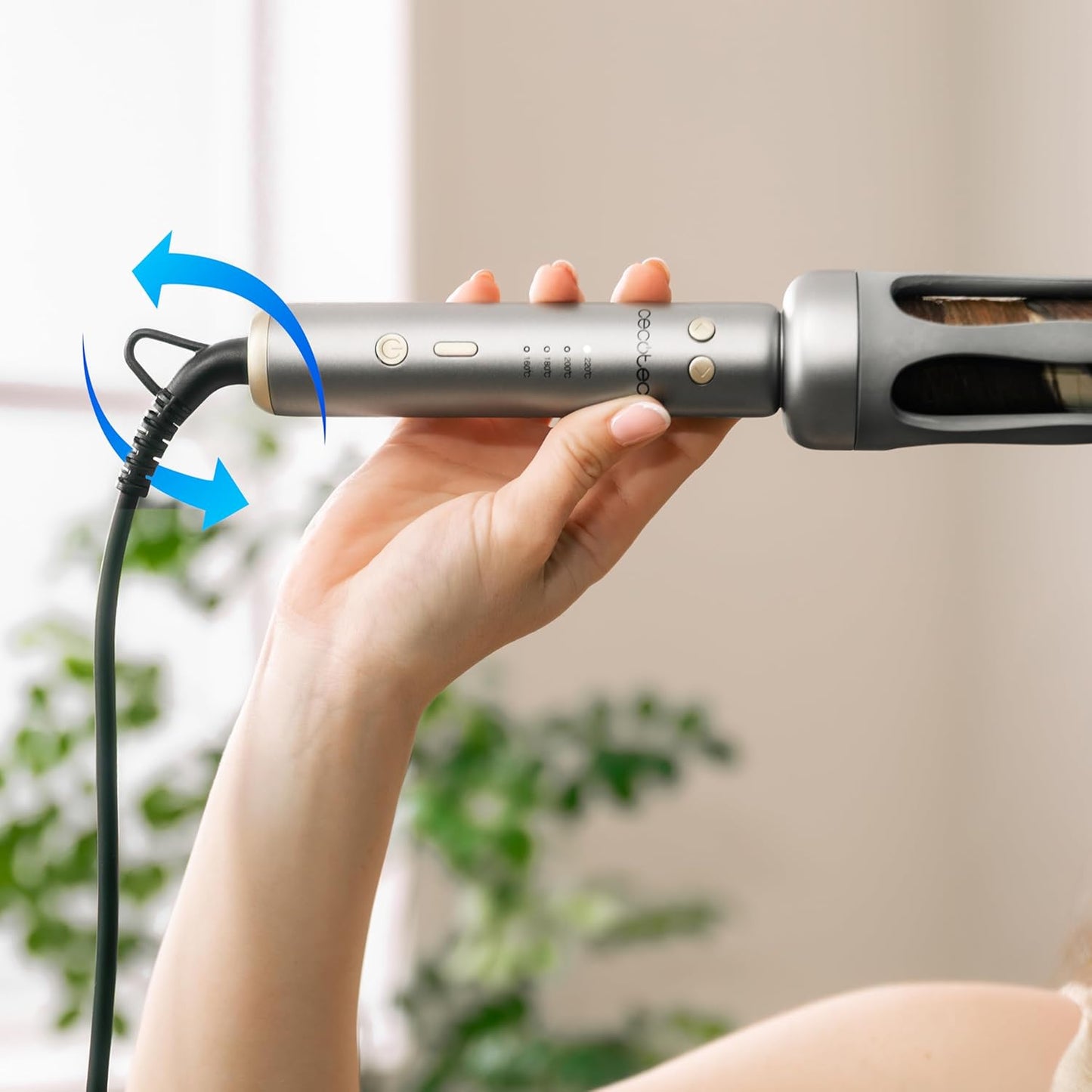 Cecotec Modelador de cabelo automático com cabo SurfCare Magic Waves Style