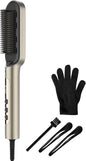 Cecotec Escova de alisamento com tecnologia InstantCare Lisse IonTech. 23 dentes, 9 ajustes de temperatura, revestimento cerâmico, aquecimento em 30 segundos, chips anti-queimaduras, luva e clipes