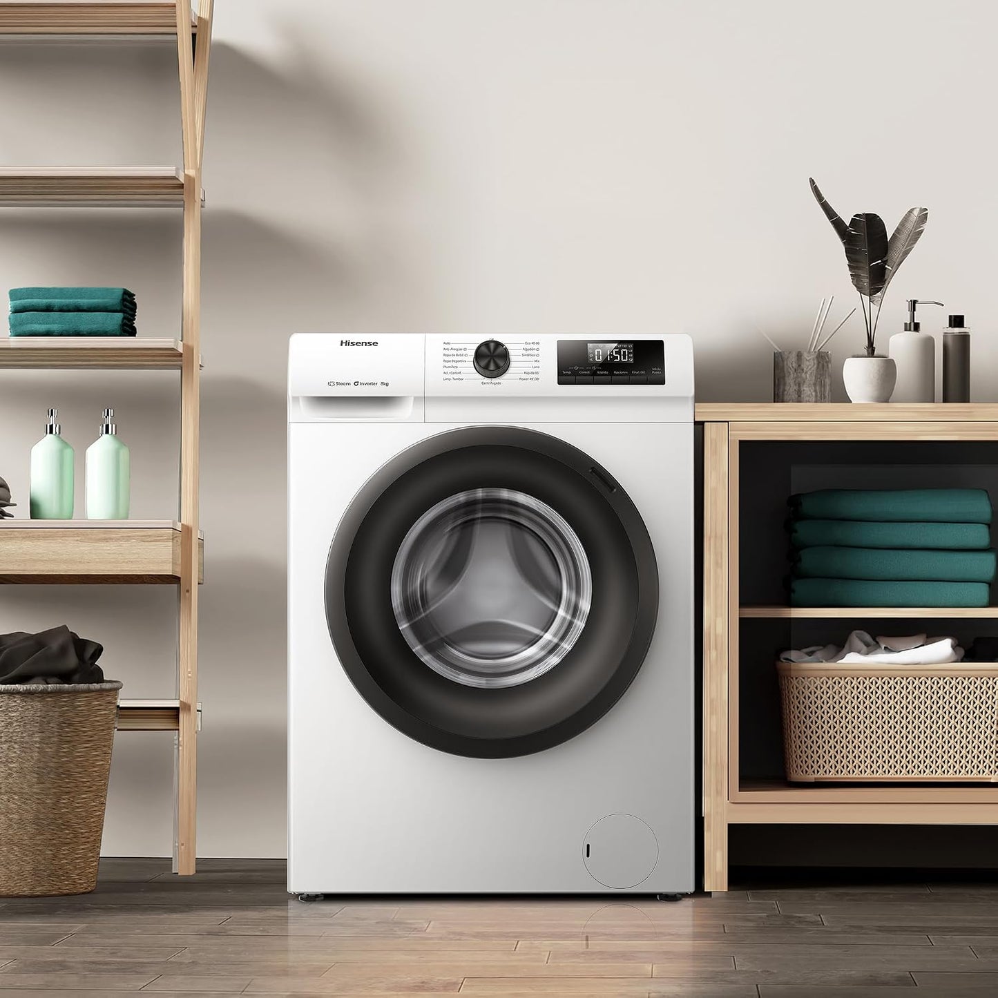 Hisense WF1Q8041BW2 - Máquina de lavar, Classe A, 8 Kg