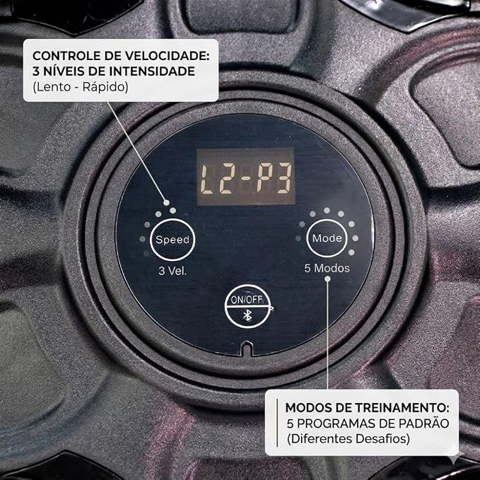Máquina de Boxe Musical Inteligente com Bluetooth e Luz RGB