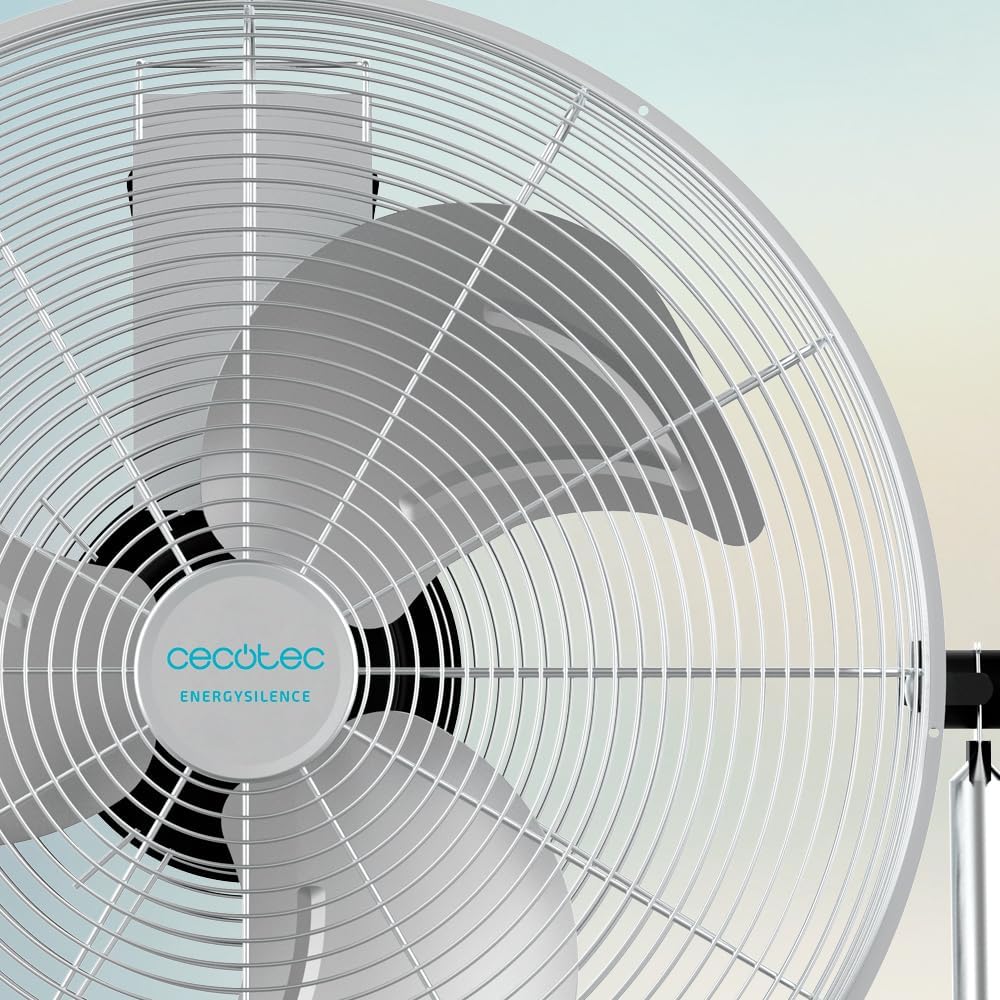 Cecotec Ventoinha industrial EnergySilence 4100 Pro. 100 W, 3 pás metálicas de 18" de diâmetro, motor de cobre, 3 velocidades, inclinação ajustável, sistema de segurança