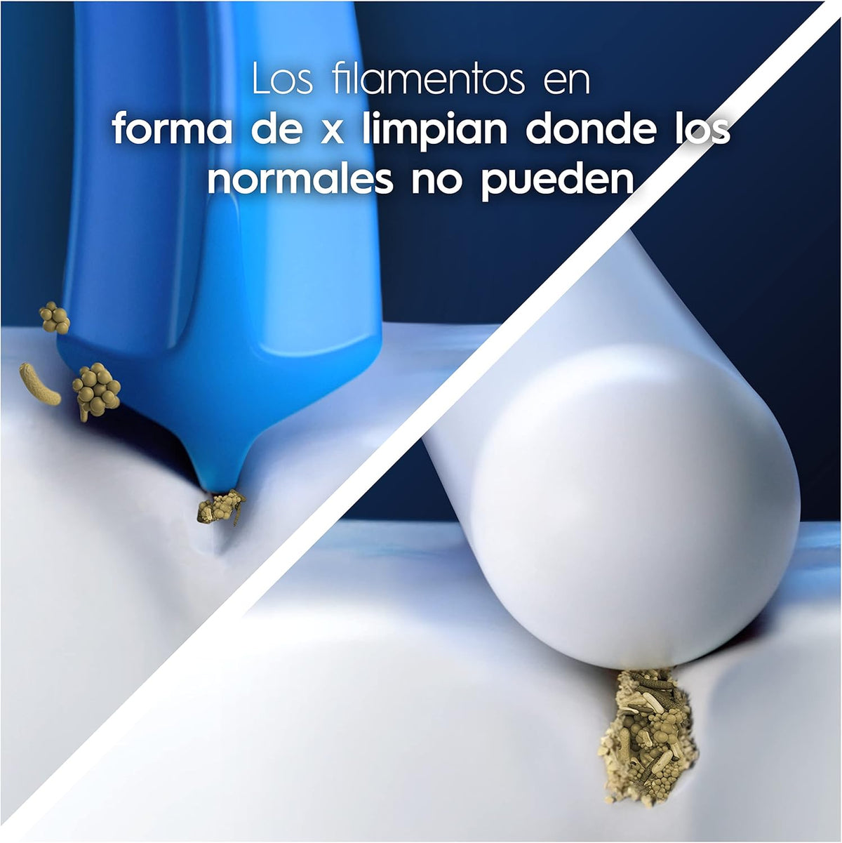 Oral-B Pro CrossAction Cabeças de Substituição ORIGINAIS para Escova de Dentes Elétrica Oral B Pro, Pack de 10 Reposições Com Indicador de Uso, Preto (Tamanho Buzón)