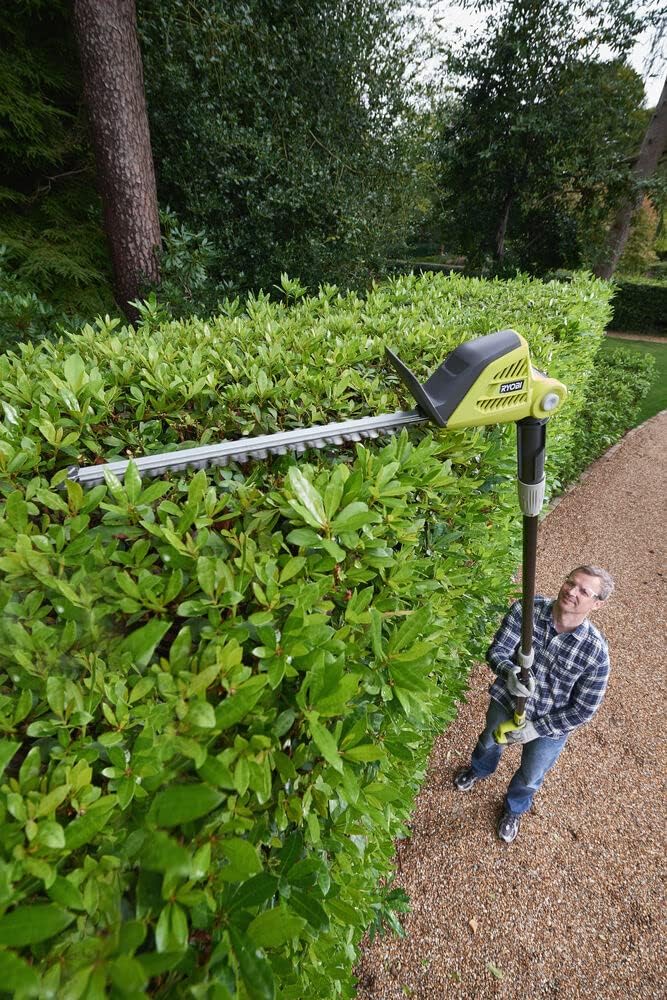 RYOBI - Corta-sebes sem fios com haste 18V One+ - Lâminas de 45cm