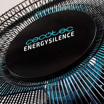 Cecotec Ventoinha de pé EnergySilence 510. 40 W, 5 pás de 40 cm de diâmetro, oscilante, 3 velocidades, altura ajustável 110-130 cm, motor de cobre, design em preto