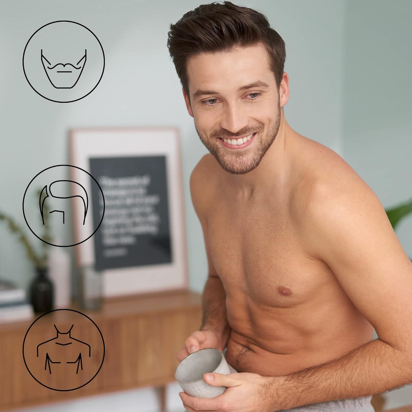 Panasonic ER-GB80-H503 Trimmer de barba, cabelo e corpo para homens,