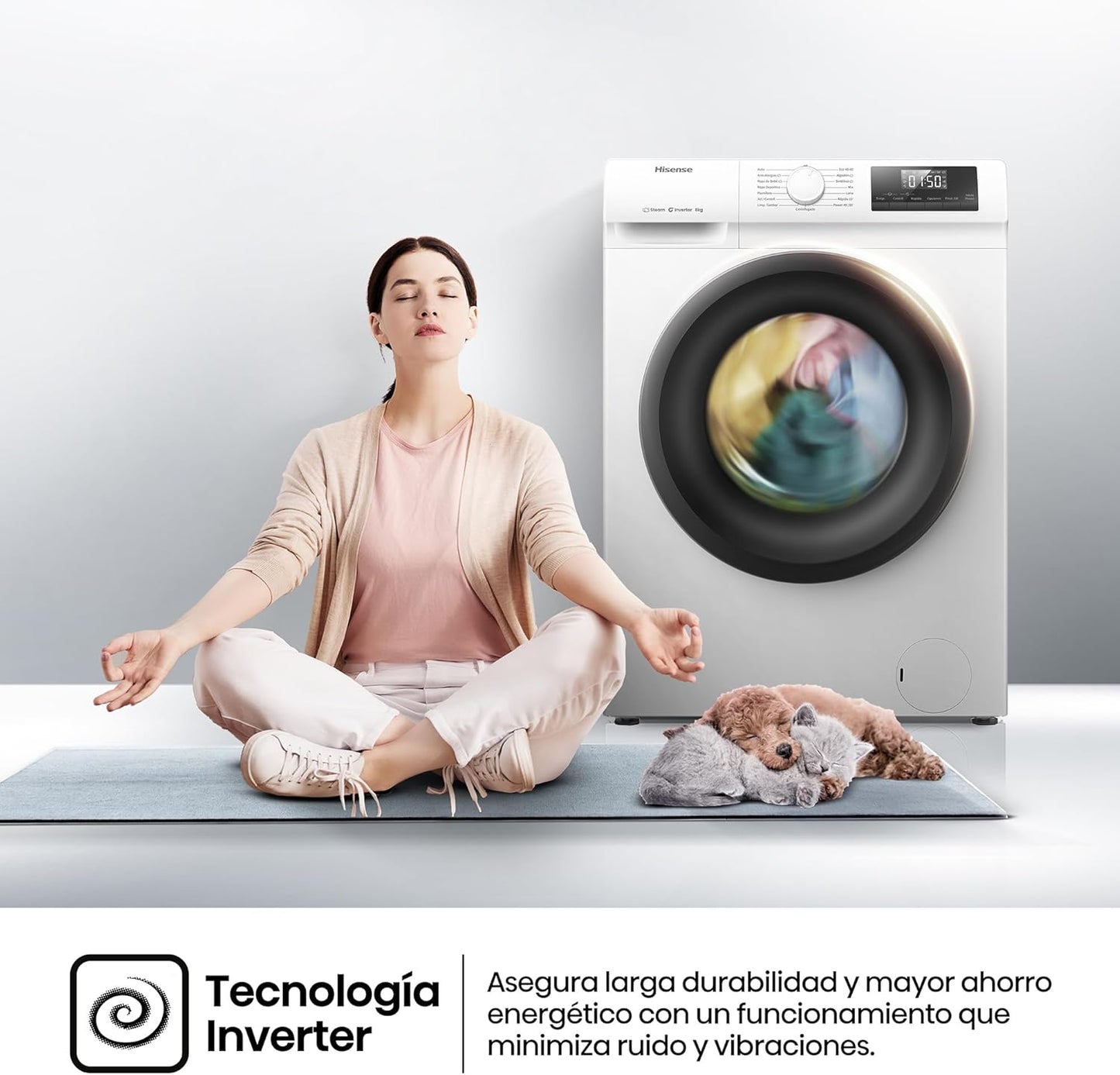 Hisense WF1Q8041BW2 - Máquina de lavar, Classe A, 8 Kg