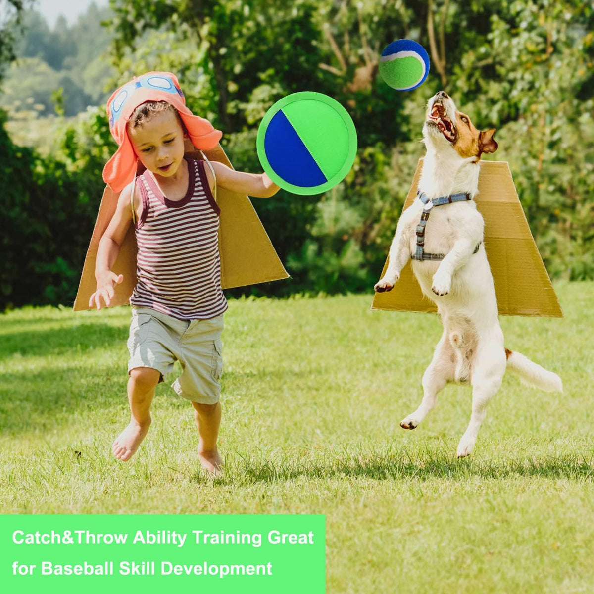 Jogo Catch Ball para crianças - brinquedos de praia, jogos de arremesso de gramado no quintal - Versão atualizada Jogue bolas pegajosas e brinquedos de pegar jogo para crianças, meninos, meninas, adultos, família, presentes externos