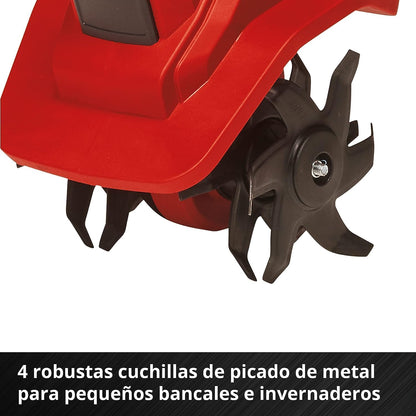 Einhell Motoazada com bateria, 18 V, Íons de Lítio, regulação de Velocidade, Lâmina escarificadora, Aderência Adicional, sem bateria nem Carregador, Cor Vermelho/Preto PXC(SEMINOVO)