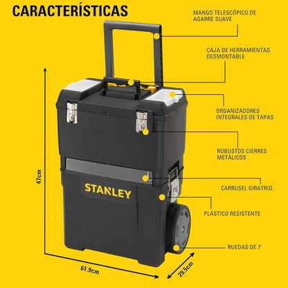 STANLEY Mobile Work Centre Toolbox, oficina rolante 2 em 1