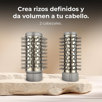 Cecotec Escova de ar com 2 cabeças CeramicCare 2 em 1 Gyro. 1000 W,