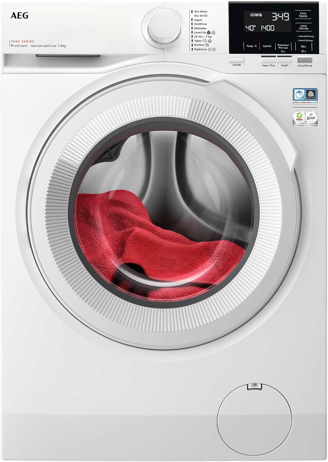 AEG LFR7184N2V, Máquina de Lavar de Carregamento Frontal 8 Kg,