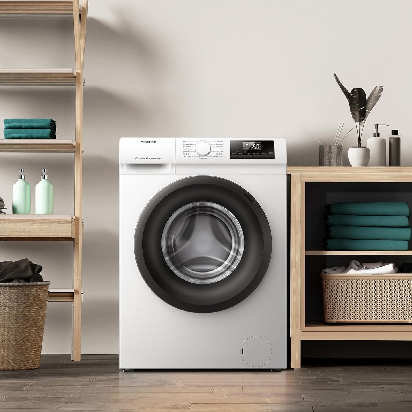 Hisense WF1Q8041BW2 - Máquina de lavar, Classe A, 8 Kg