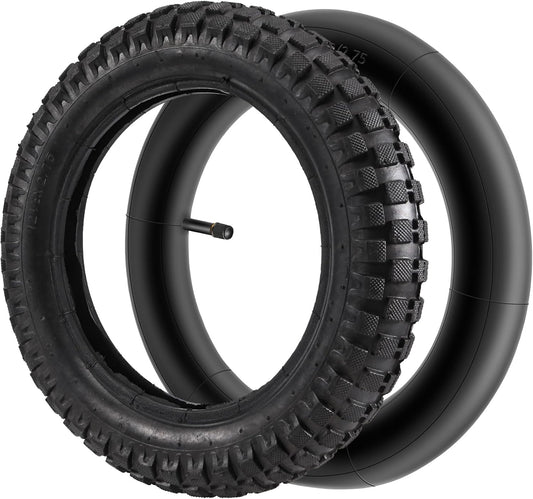 Jevina Pneus 1/2 x 2,75 + tubo para 49 cc, sujos, MX350 MX400, 12 polegadas