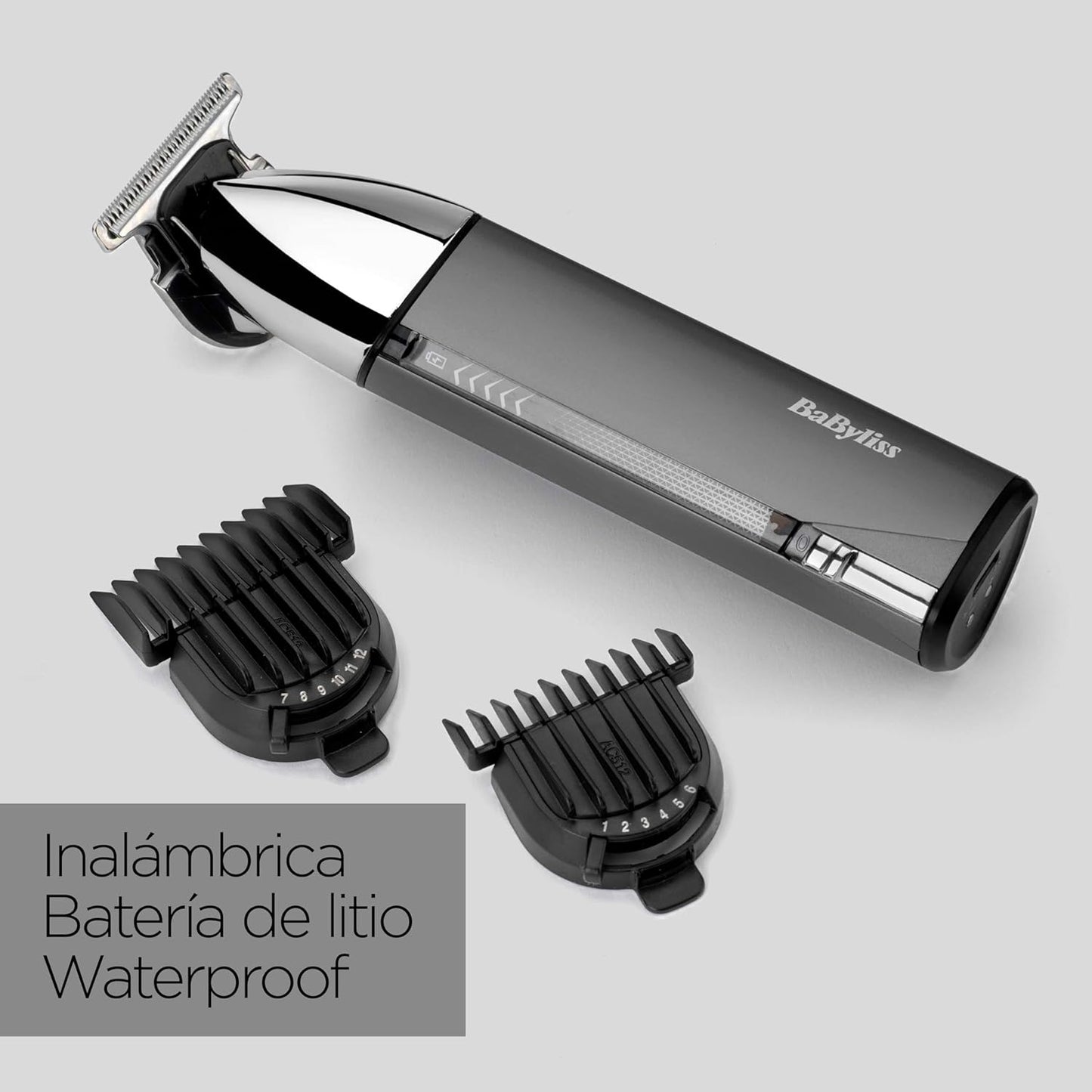 BaByliss Super-X - Aparador de barba metálico, Preto (T996E)