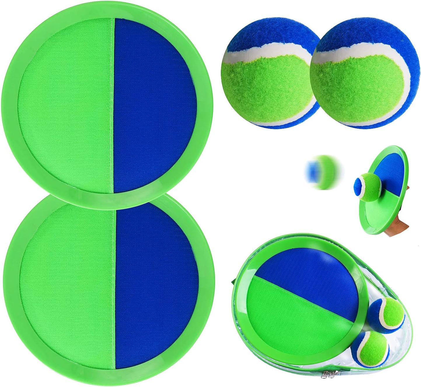 Jogo Catch Ball para crianças - brinquedos de praia, jogos de arremesso de gramado no quintal - Versão atualizada Jogue bolas pegajosas e brinquedos de pegar jogo para crianças, meninos, meninas, adultos, família, presentes externos