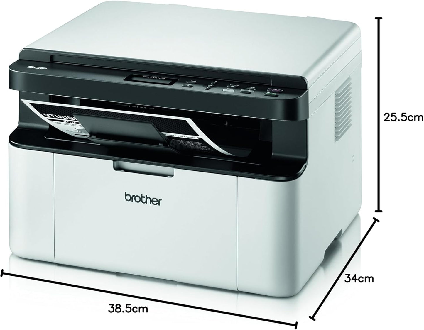 Brother DCP1610W - Impressora Multifuncional a Laser Monocromática, Branco e Preto