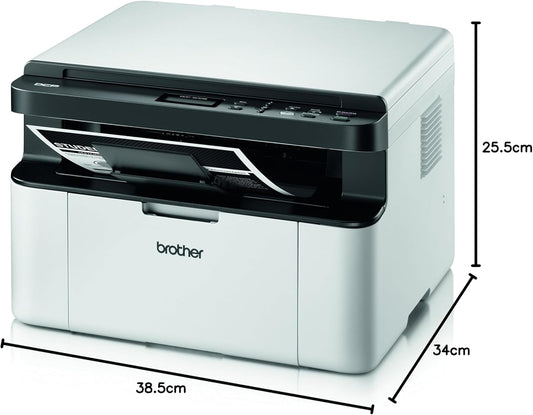 Brother DCP1610W - Impressora Multifuncional a Laser Monocromática, Branco e Preto