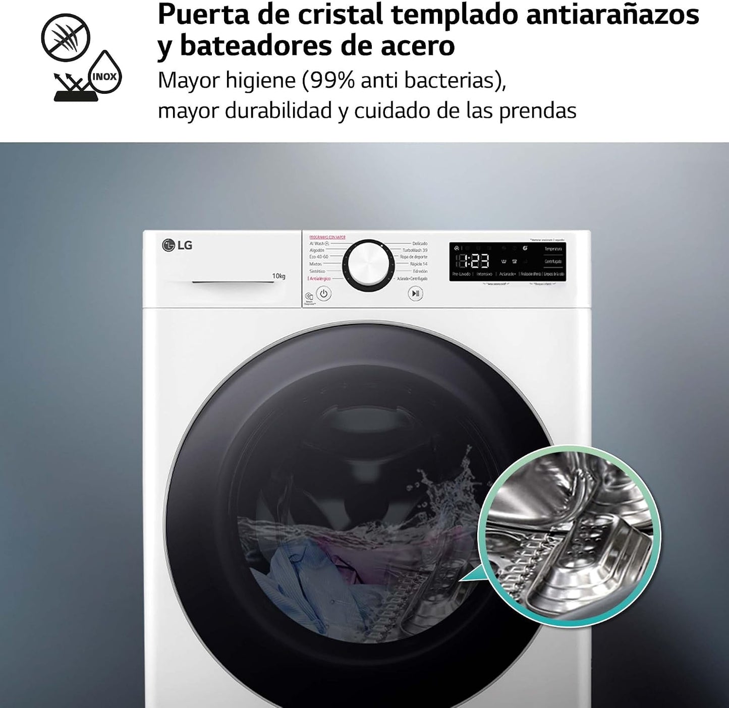 LG F4WR6010A1W - Máquina de lavar Inteligente, 10kg,