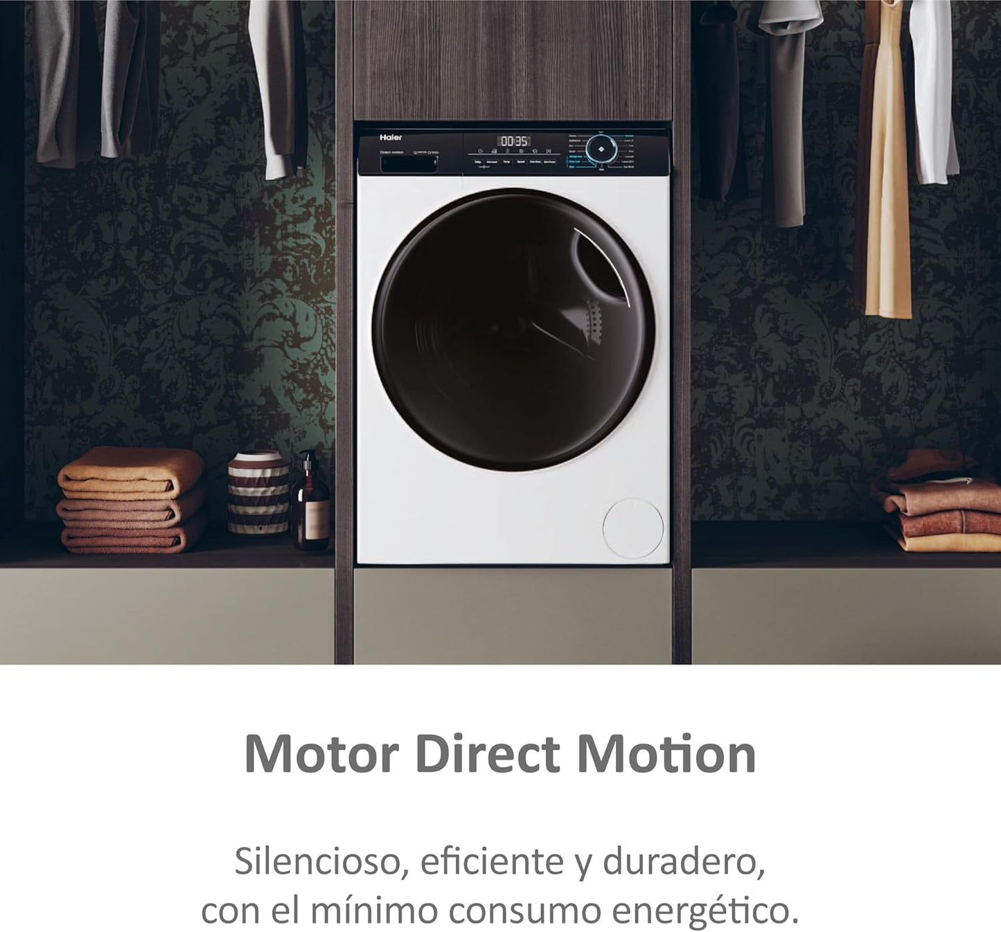 Haier I-Pro Series 3 HWD90-B14939-IB - Máquina de Lavar e Secar, Capacidade 9 kg + 6 kg,