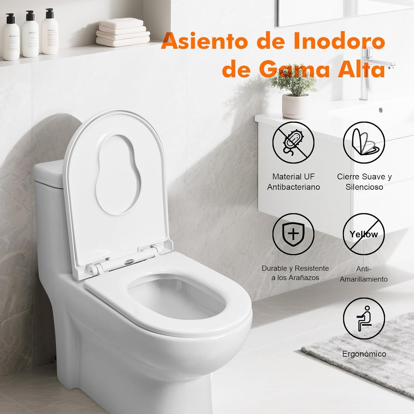 Ibergrif M41001-2 Tampa de WC Universal
